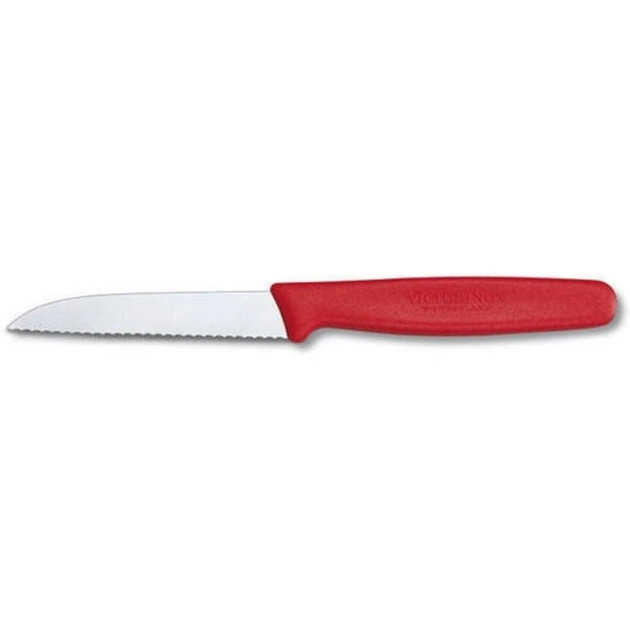 Кухонний ніж Victorinox Standart 8 см, с волнистым лезвием, красный (5.0431) - зображення 1