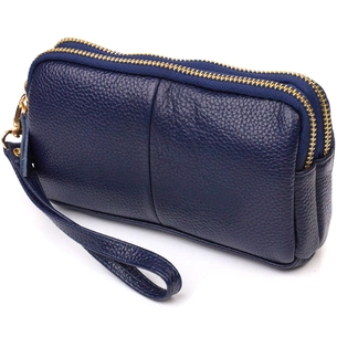 Сумка Vintage На два відділення з натуральної шкіри Синя (22089) зображення 1