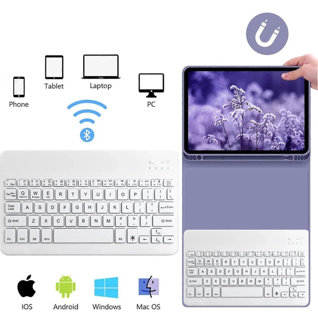 Чохол до планшета BeCover with keyboard Apple iPad Pro 13" M4 2024 Purple (713007) - picture 6