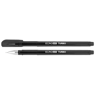 Ручка гелева Economix TURBO 0,5 мм, чорна (E11911-01) зображення 1