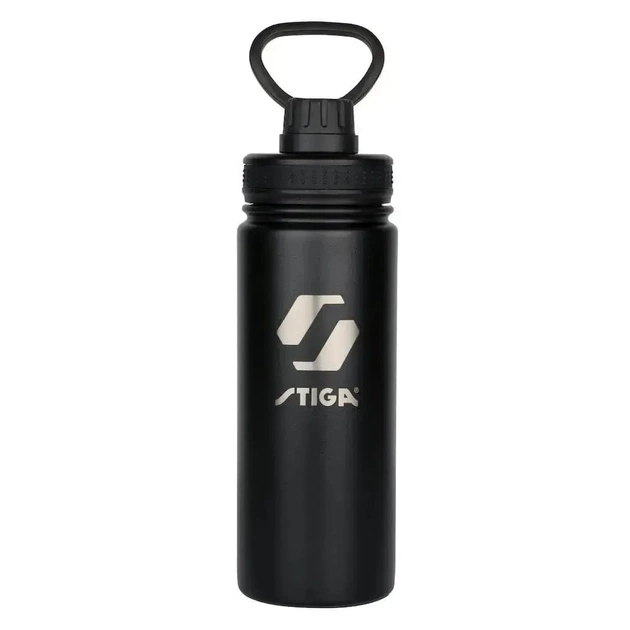 Пляшка для води Stiga Water Bottle Steel Black 550ml (2905-0101-55) (931287) - зображення 1