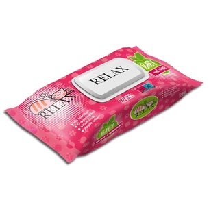 Дитячі вологі серветки Relax антибактеріальні з клапаном, 72 шт (4820237500304) зображення 1