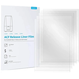 Запчастина для 3D-принтера ELEGOO FEP Release Liner Film, 225×160×0.3мм, 5шт (50.102.0098) зображення 1