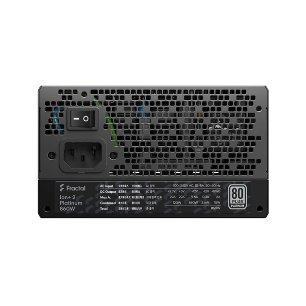 Блок живлення Fractal Design 860W Ion + 2 Platinum (FD-P-IA2P-860-EU) - изображение 6