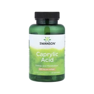 Витаминно-минеральный комплекс Swanson Каприловая кислота, 600 мг, Caprylic Acid, 60 гелевых капсул (SWV02096) изображение 1
