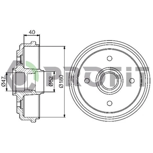 Гальмівний барабан Profit 5020-0015 изображение 1