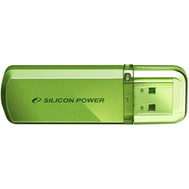 USB флеш накопичувач Silicon Power 4Gb Helios 101 green (SP004GBUF2101V1N) - изображение 1