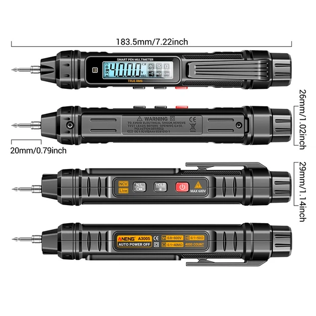 Цифровий мультиметр ANENG A3005, V, A, R (A3005) - picture 6