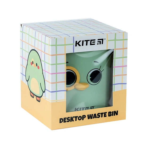 Кошик для паперів Kite Настільний контейнер для сміття, зелений (K24-011-1) - picture 5
