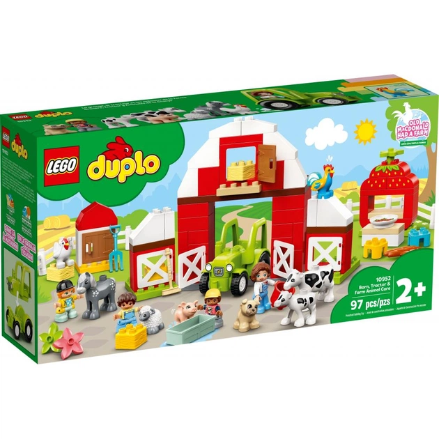 Конструктор LEGO Duplo Фермерський трактор, будиночок і тварини (10952) - изображение 1