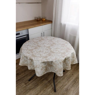 Скатертина Прованс непромокаюча Simfoni Алюр беж D-180 см (033845) зображення 1