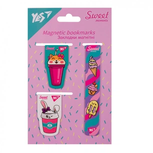 Закладки для книг Yes магнітні Sweet Cream 3 шт (708352) зображення 1