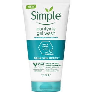 Гель для вмивання Simple Daily Skin Detox Purifying Facial Wash 150 мл (8710447474419) зображення 1