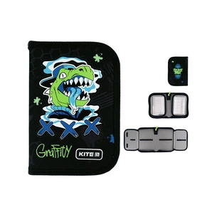 Пенал Kite Roar 622, 1 відділення, 2 відвороти (K24-622-4) зображення 1