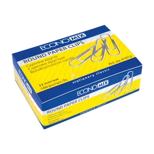 Скріпки канцелярські Economix 33 мм кругла, 100шт (E41012) зображення 1