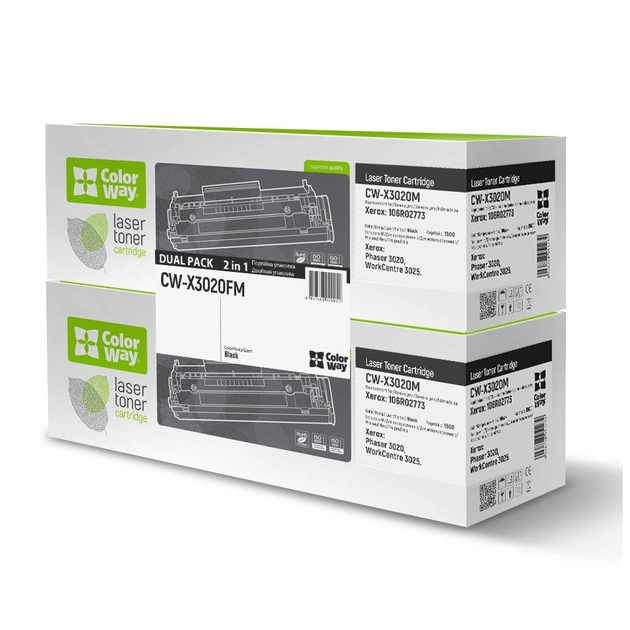 Картридж ColorWay Xerox Ph3020/WC3025/106R02773 DUAL PACK (CW-X3020FM) - зображення 1
