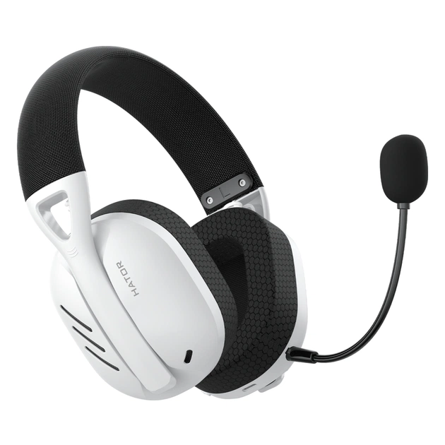 Навушники Hator Hyperpunk 2 Wireless Tri-mode Black/White (HTA-856) - изображение 1