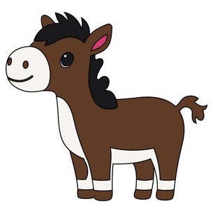 Картина по номерам ArtCraft Кінь 25х30 см (15107-AC) зображення 1