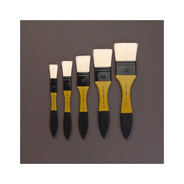 Пензлик для малювання Rosa Щетина флейц, AMBER 2306, №15 (4823098533559) - picture 7