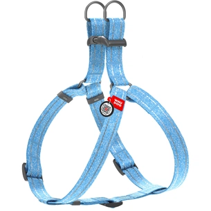 Шлея для собак WAUDOG Re-cotton з QR-паспортом L блакитна (03332) зображення 1