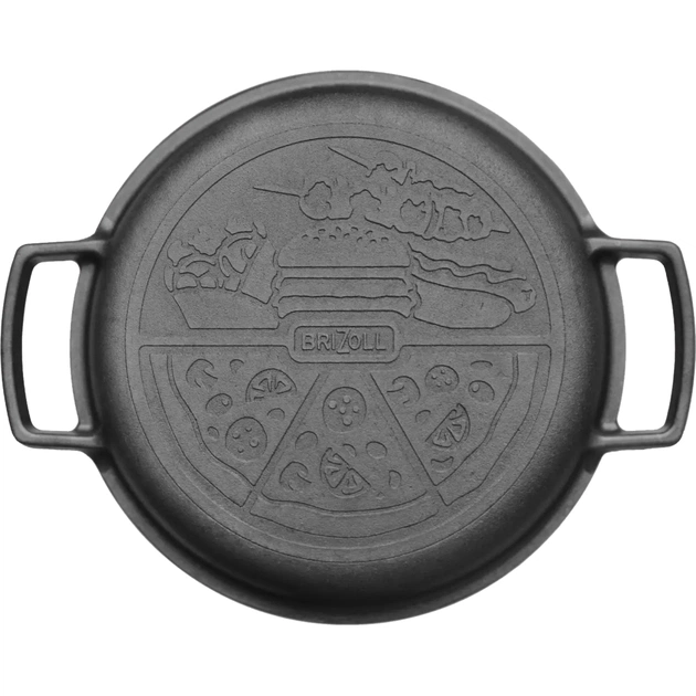Каструля Brizoll чавунна з кришкою-сковородою 6 л (P-6L-2) - picture 3