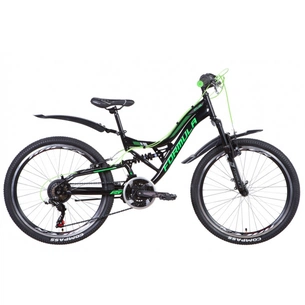 Велосипед Formula 24" ATLAS AM2 Vbr рама-14" 2021 Black/Green (OPS-FR-24-256) зображення 1