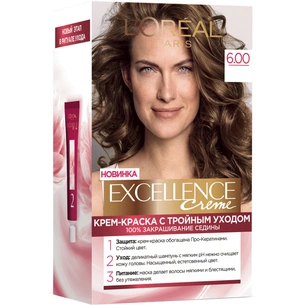 Фарба для волосся L'Oreal Paris Excellence 6.00 Темно-русявий (3600523781133) зображення 1