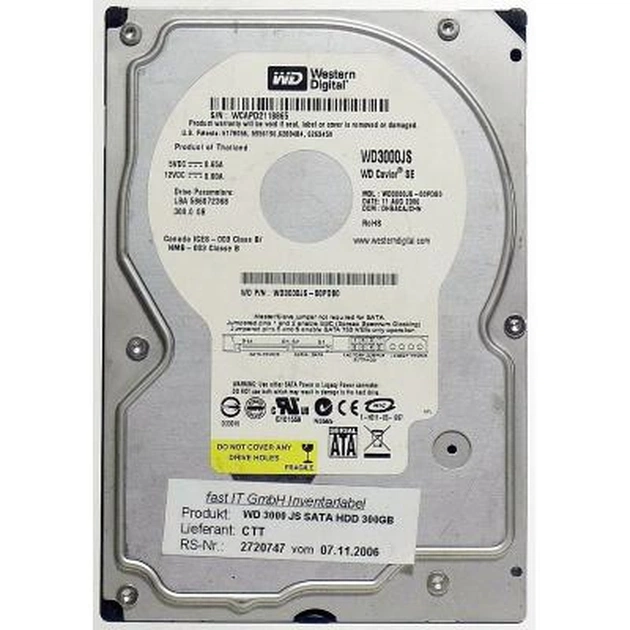 Жорсткий диск 3.5" 300Gb WD (#WD3000JS#) - зображення 1