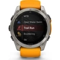 Смарт-годинник Garmin fenix 8 51mm, AMOLED, Saph, Ti/Bare/Grpht, SparkOrg/GrphtBd, (010-02905-11/010-02905-53) - зменшене зображення 2
