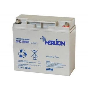 Батарея до ДБЖ Merlion 12V-18Ah (GP1218M5/ GP12180M5) зображення 1