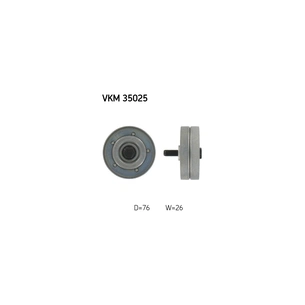 Ролик натягувача ременя SKF VKM 35025 зображення 1