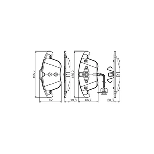Гальмівні колодки Bosch 0 986 495 129 зображення 1