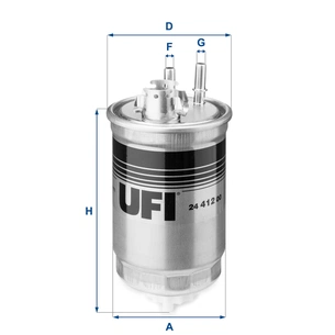 Фільтр паливний UFI 24.412.00 зображення 1