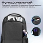 Рюкзак для ноутбука Promate 15.6" Satchel-BP Black (satchel-bp.black) - зменшене зображення 3