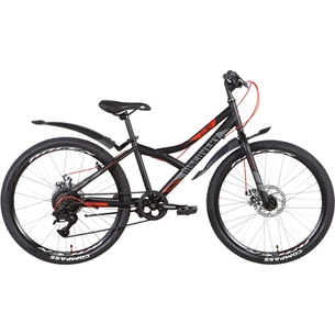 Велосипед Discovery 24" Flint DD рама-13" 2022 Black (OPS-DIS-24-279) зображення 1