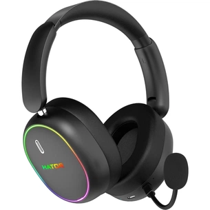Навушники Hator Phoenix 2 Wireless Hi-Res SyncHUB connection Black (ESH40) зображення 1