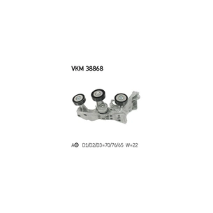 Натягувач ременя з роликом SKF VKM 38868 зображення 1