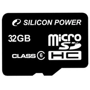 Карта пам'яті Silicon Power 32Gb microSDHC class 6 (SP032GBSTH006V10) зображення 1
