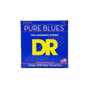 Струни для гітари DR Strings PURE BLUES Electric Guitar Strings - Light (09-42) (PHR-9) зображення 1