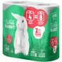 Туалетний папір Grite White Rabbit 3 шари 300 відривів 4 рулони (4770023351934) - зменшене зображення 1