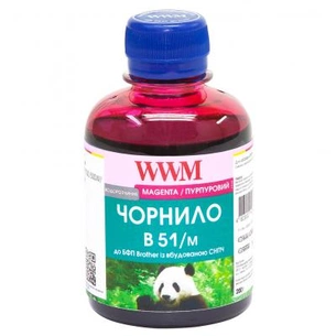 Чорнило WWM Brother DCP-T300/T500W/T700W 200г Magenta Water-soluble (B51/M) зображення 1