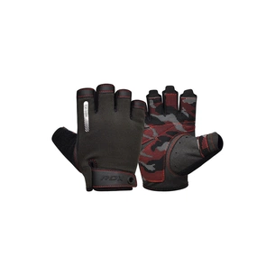 Рукавички для фітнесу RDX T2 Half Red L (WGA-T2HR-L) зображення 1