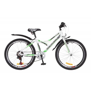 Велосипед Discovery 24" FLINT 2018 14G Vbr рама-14" St біло-зелений (OPS-DIS-24-095) зображення 1