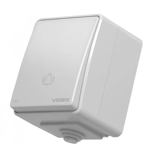 Кнопка дзвінка Videx VIDEX BINERA IP65 Кнопка звонка серая (VF-BNW11DB-G) (VF-BNW11DB-G) изображение 1