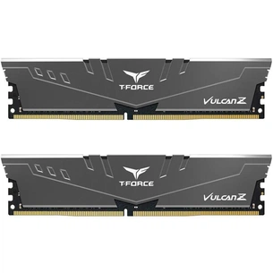 Модуль пам'яті для комп'ютера DDR4 16GB (2x8GB) 2666 MHz T-Force Vulcan Z Gray Team (TLZGD416G2666HC18HDC01) зображення 1