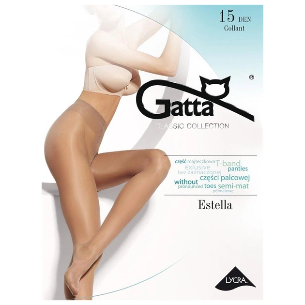 Колготы Gatta Estella 15 Den Golden - 4 (5900042048624) - изображение 1