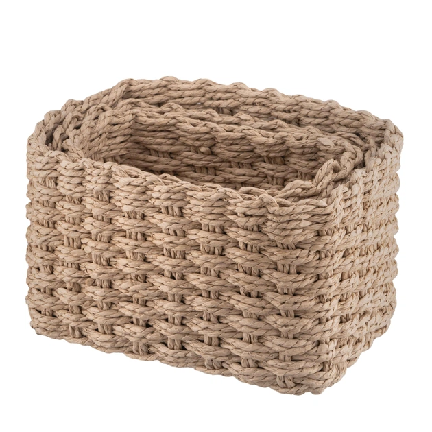 Кошик для зберігання Ardesto Prestigio Плетені Бежеві 3 шт. 3.3 / 2.2 / 1.4 л (ARHC2505BE) - picture 3