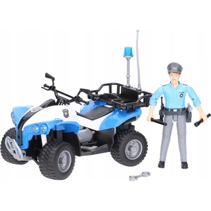 Спецтехніка Bruder поліцейський квадроцикл + фігурка полісмен (63010) зображення 1