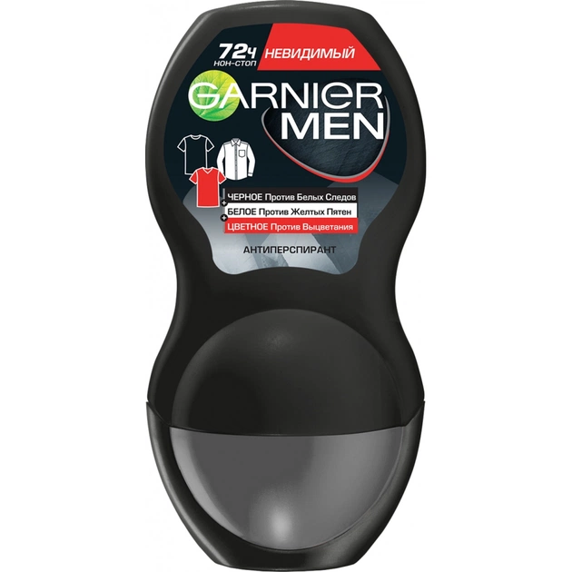 Антиперспірант Garnier Men Невидимий роликовий 50 мл (3600542241816) - зображення 1