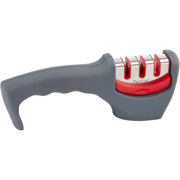 Точило для ножів Tefal Fresh Kitchen, нержавіюча сталь, пластик, сірий (K2090514) - picture 3